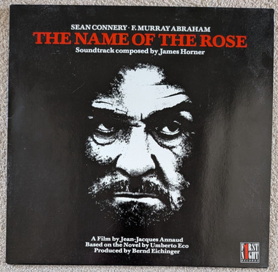JAMES HORNER -The Name Of The Rose Soundtrack- 12'' Vinyl LP First Night Records
