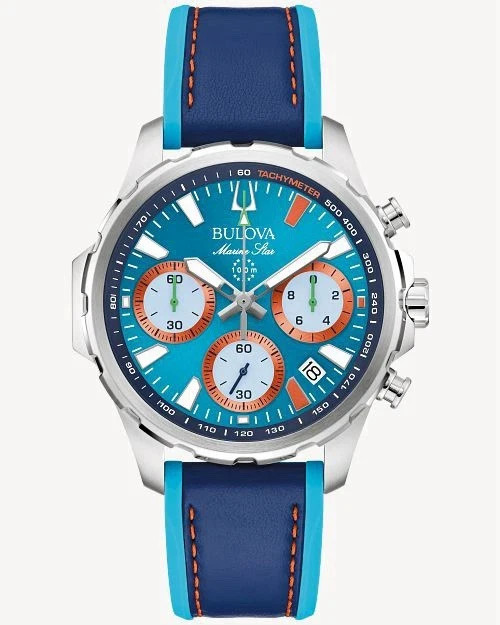Nuevo Bulova E1 Team Miami Hombre Barco Eléctrico Carreras Nuevo Marine Star B 96B460