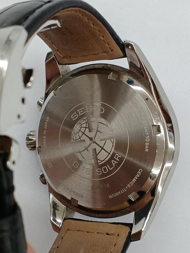 Seiko Astron 8X22-0AG0-2 GPS Date Titane Céramique Argent Blanc Solaire Montre - Photo 5 sur 10