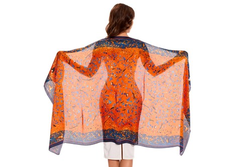 Silk Scarf Head scarf Fashion Scarves Long Lightweight Sunscreen Shawls for W... - Picture 5 of 6