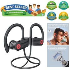 Lightweight Wireless Headphones - 16H Playtime, Deep Bass for Sports  Fitness