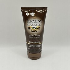 Jergens Natural Glow Instant Sun Self Tanner Moisturizer 6 Fl Oz Bronzer DEEP
