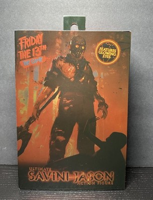 NECA Friday the 13th 7'' Action Figure Ultimate Savini Jason DAMAGED BOX