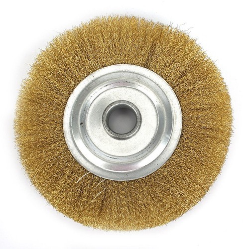 5Zoll 125mm Pure Kupferdraht Räder Messing Bürsten Für Schleifbock Metall Polier - Bild 13 von 17