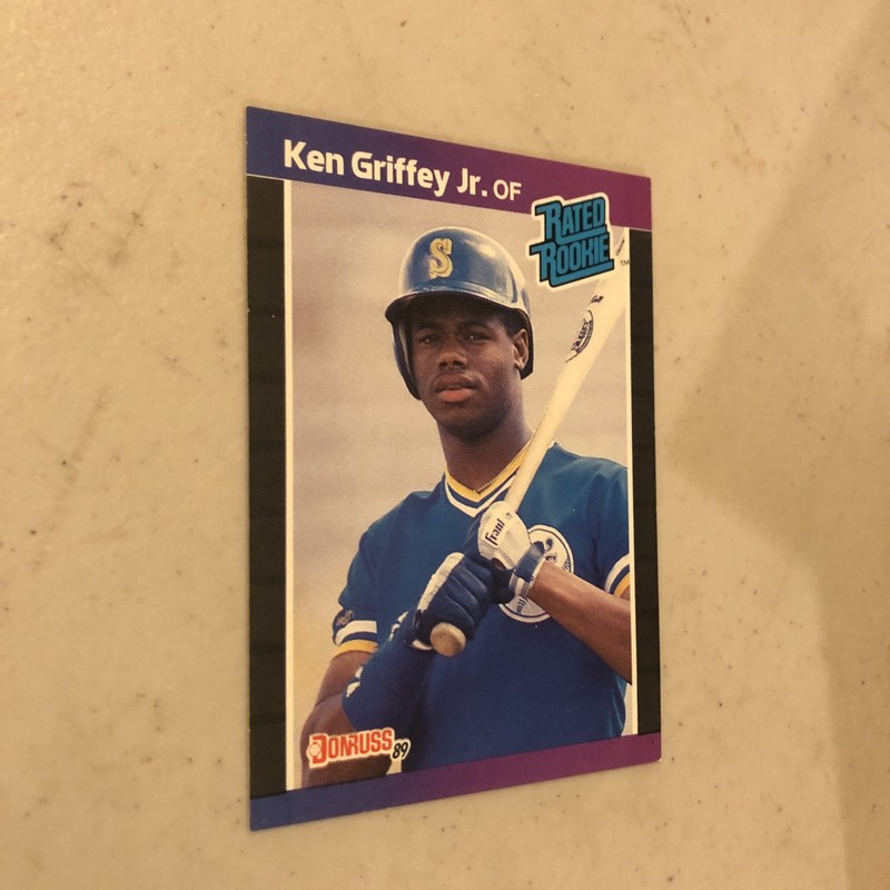 1989 Donruss Rated Rookie Ken Griffey Seattle Mariners #33 EX