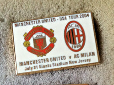 Manchester United v A.C Milan USA Tour 2004 Badge