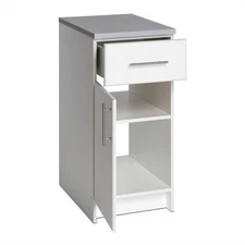 Prepac Elite 16 in. 1-Drawer Engineered Wood Base Storage Cabinet in White