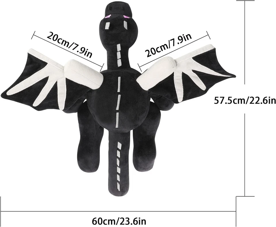 New  Minecraft Ender Dragon Plush Toy  23.6 inch - Big Size! - Image 2 of 4