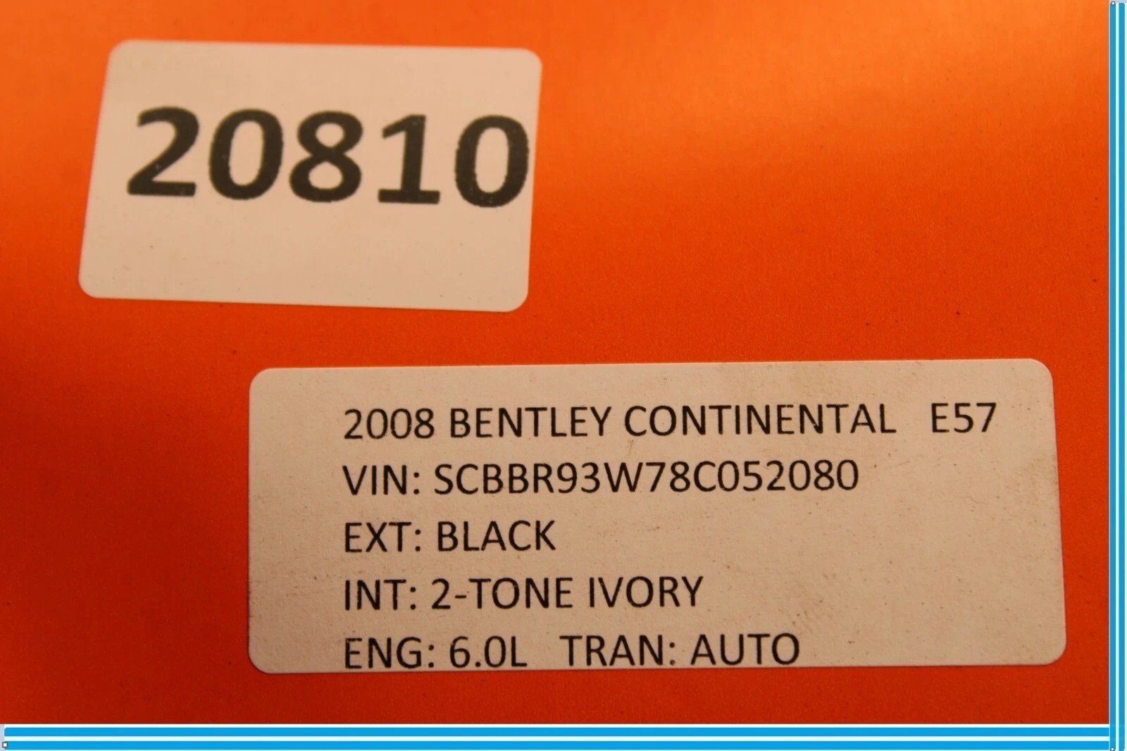 03-17 Bentley Continental Fuel EVAP Charcoal Canister Box Vapor 3D0201801F Oem