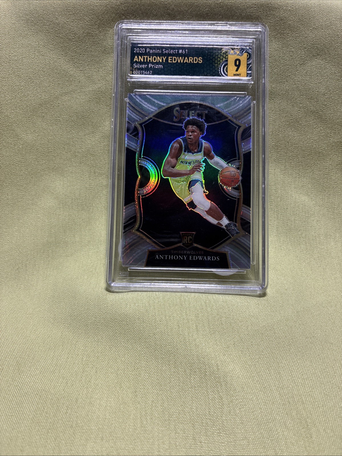 2020-21 Panini Select #61 Silver Prizm Anthony Edwards Minnesota Timberwolves RC