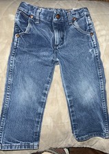 VTG Wrangler Jeans Toddler 3T Reg Cowboy Cut 13MWZJP Blue Denim