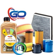Kit Tagliando Completo 4 Filtri + 4l Olio Total 0w30 Citroën C3 Picasso 1.6 HDI - Miniatura 1
