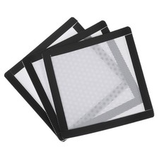 3PCS PC Dust Filter 120x120mm Magnetic Frame PVC Computer Cooler Mesh White