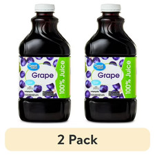 (2 pack) Great Value 100% Concord Grape Juice, 64 fl oz