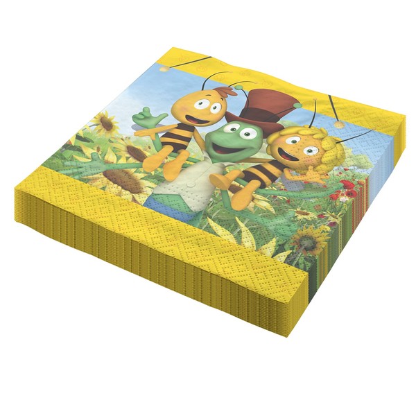 Biene Maja Servietten 33X33Cm 20Er 2-Lagig Papierservietten FüR Kindergeburtstag-image