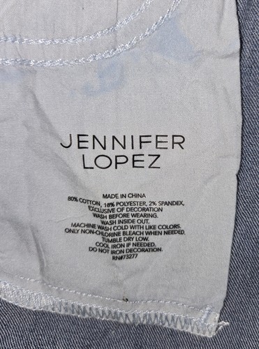 Jennifer Lopez JLo Women's Embroidered Floral Denim Capri Jeans Size 4, Stretch - Picture 20 of 21