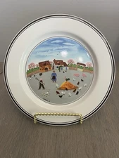 Vintage  Naif Salad Plate   Villeroy & Boch   8 1/4" Porcelain Luxembourg