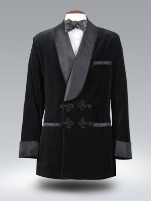 black smoking jacket