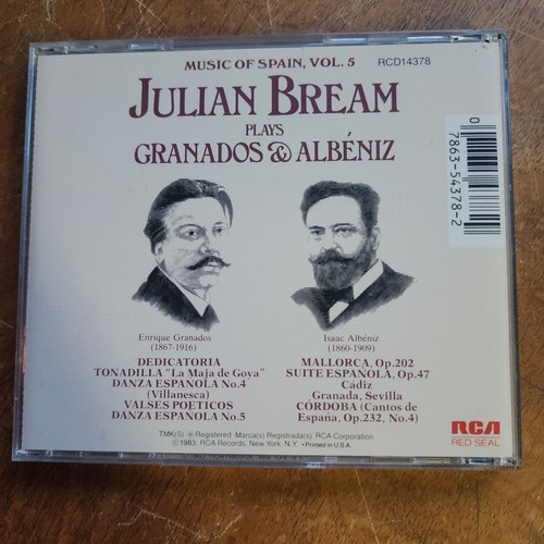 Bream, Julian : Julian Bream Plays Granados & Albeniz CD - Imagen 2 de 2