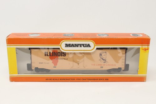 HO Mantua MMP 711-21 U.S. State Series 50' Box Car Illinois The Land Of Lincoln - Picture 8 of 9