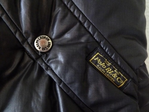 Vtg POLO RL Co RALPH LAUREN Black Down Puffer Zip & Snap Vest Jacket Logo Men M - Picture 9 of 18