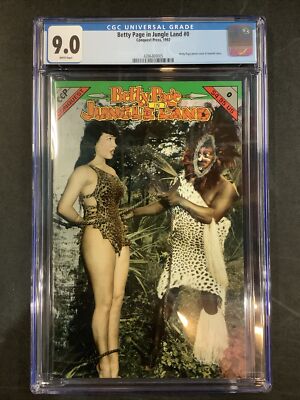 ベティページ CGC 9.0 BETTY PAGE IN JUNGLE LAND #0 SEXY PINUP DAMSEL IN DISTRESS