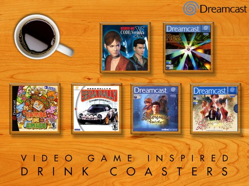 DRINKS COASTERS - Sega Dreamcast Collection - Shenmue Sonic and MORE - Picture 41 of 62