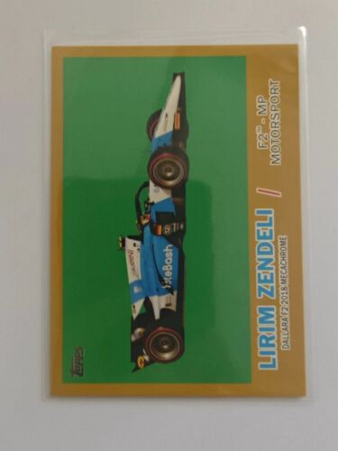 2021 Topps Formula 1 F1 Racing Gold #T61-LZ Lirim Zendeli 25/50