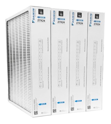 Daikin 0160M00019 (4-Pack) - 24'' x 27'' x 5'' Pleated MERV 15 Replacement Filter