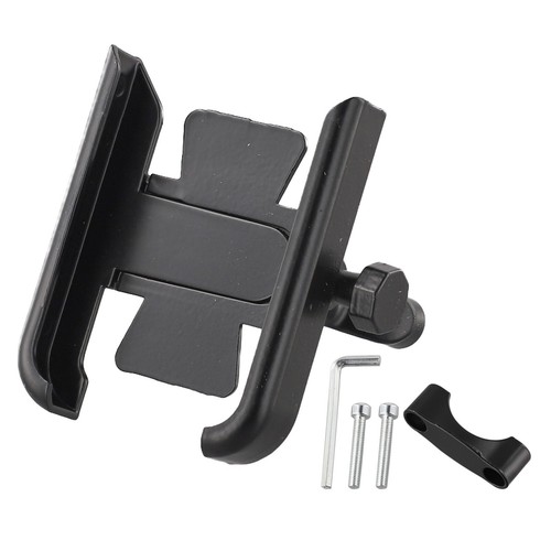 Sleek Black Motorcycle Phone Holder Quick Installation Reliable Performance - Afbeelding 6 van 25