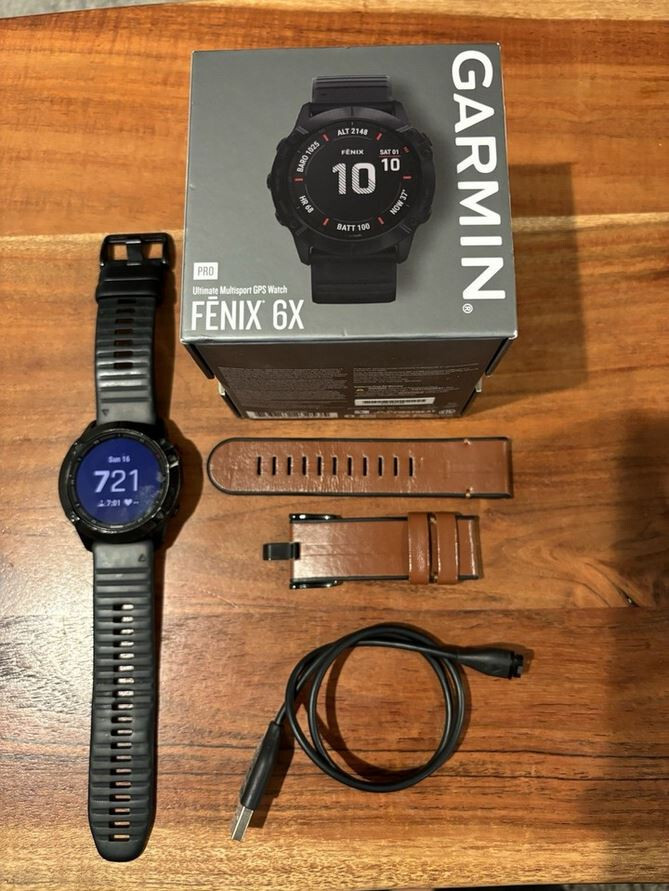 Garmin Fenix 6X Pro - Reloj Inteligente GPS Premium, Excelente Estado