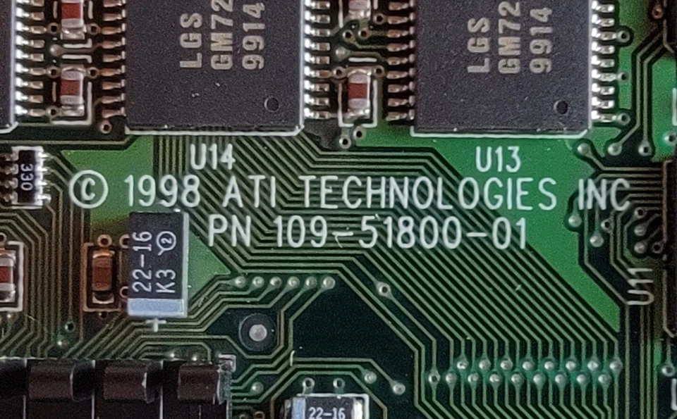 NEW ATI Rage 128 Pro 16MB AGP Graphics Card 109-51800-01 - Image 2 of 4