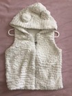 HEALTHTEX TODDLER GIRLS WHITE VEST W/HOOD SIZE 5T — photo 1