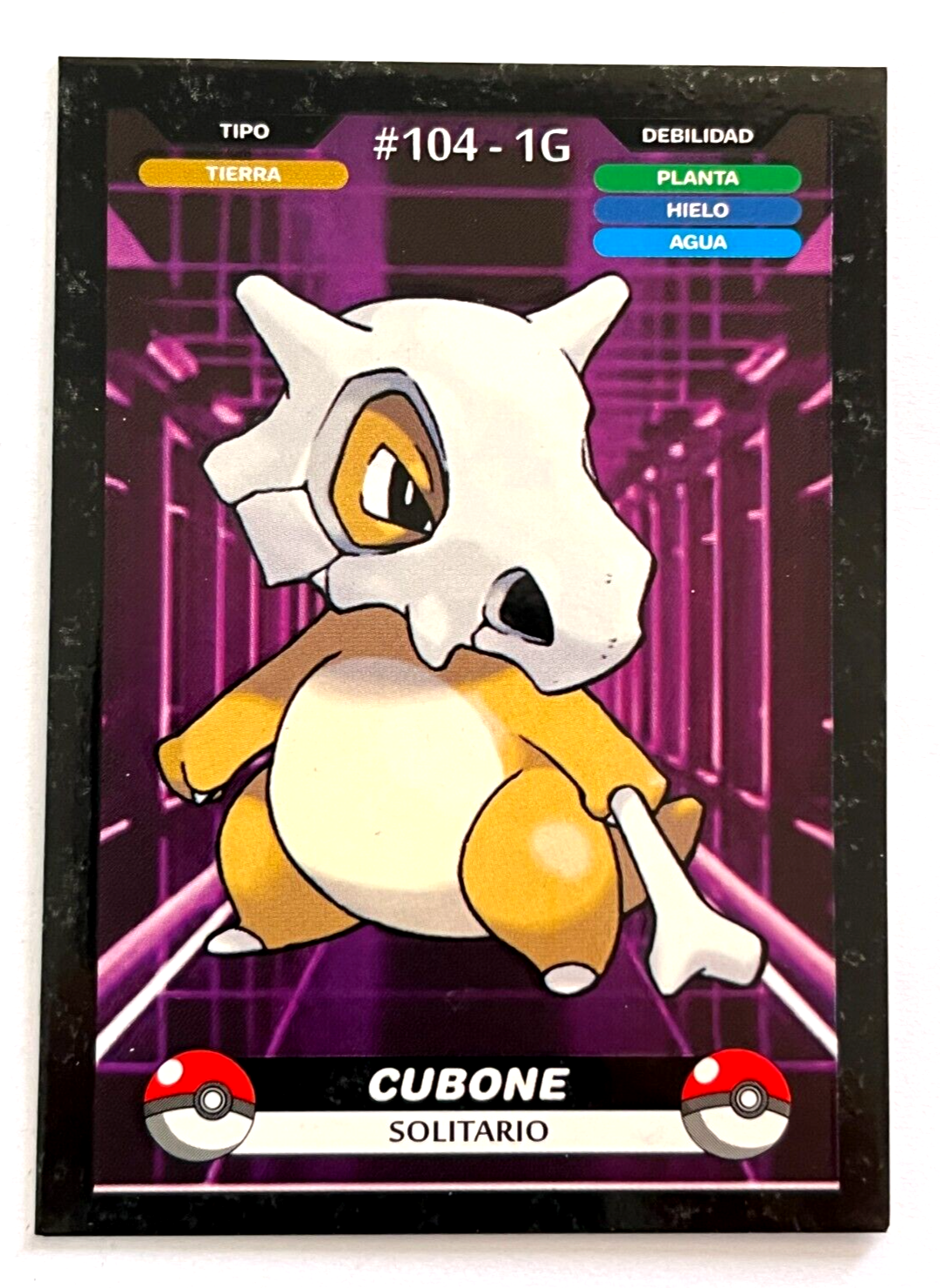 2025 POKEMON KANTO CREALASER TCG Card #104 CUBONE Peru Edition