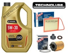 FOR PEUGEOT PARTNER MK2 1.6 HDI BOSCH SERVICE KIT BOSCH AIR OIL & TECHNOLUBE OIL