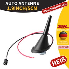 5CM Auto Kurz Stab Dach Antenne RAKU II Sockel für Audi A3 A4 A6 VW Golf 4 5