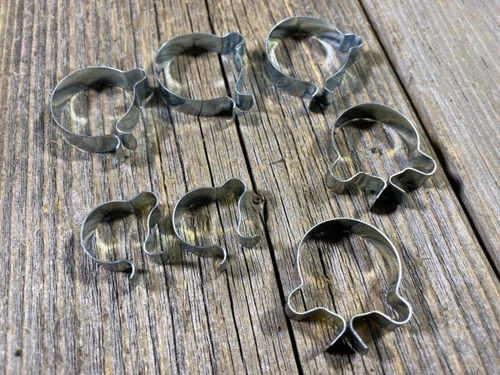 VINTAGE BIKE BICYCLE SHIFTER BRAKE CABLE CLAMPS CLAMP KIT  25.4MM 1 INCH TUBING