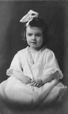 VINTAGE RPPC REAL PHOTO POSTCARD LITTLE GIRL CHILD FLORENCE P BONAR 080523 S