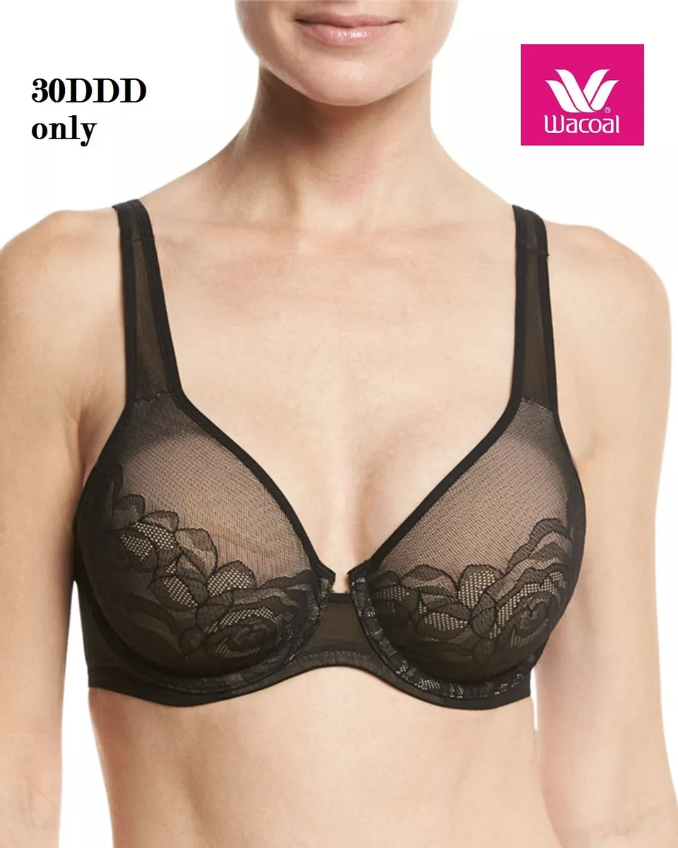 Wacoal size 30DDD Stark Beauty Underwire T-Shirt Bra in Black or Sand NWT