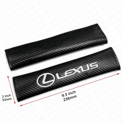 Universal Carbon Car Seat Belt Cover Safety Shoulder Strap Cushion Pad Harness eBay