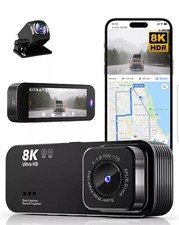 Dash Cam with 8K UHD Resolution 3.16" IPS Screen 170  Wide Angle Lens with Loop