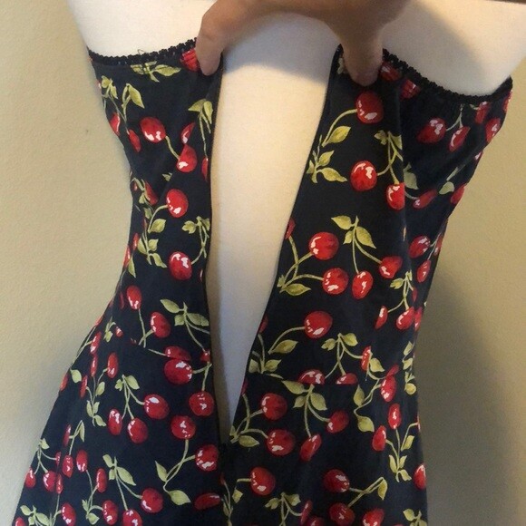 Ruby Rox Cherry Strapless Dress Size 11 - image 6