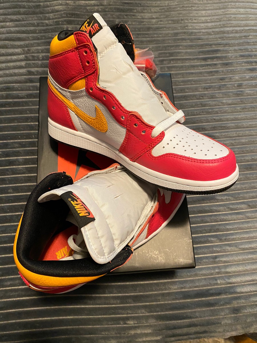 Air Jordan 1 Retro High Og Light Fusion Red Size 8 100  display picture 2