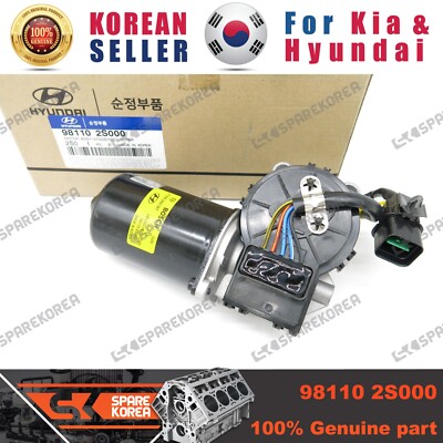 Genuine/OEM 981102S000 MOTOR ASSY-WINDSHIELD WIPER for Hyundai Tucson IX, IX35