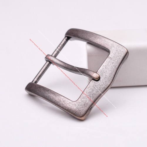 Retro Punta Plateada Pin Clip Lengua Artesanía Hebilla de Cuero de Repuesto 40mm - Imagen 3 de 8