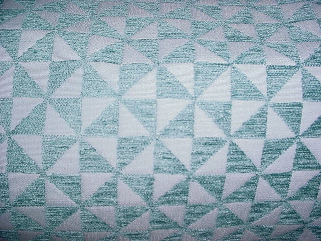 Tela de tapicería de chenilla geométrica azul aguamarina Tango 13-5/8Y Lee Jofa 2008129 Foto 3 de 4