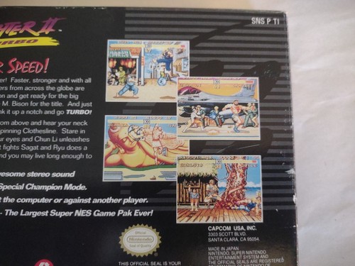 Street Fighter 2 Turbo (SNES) In Box With Manual. - Picture 8 of 16