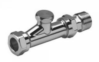 Danfoss Randall RLV-D Chrome Lockshield - Straight - Picture 1 of 1