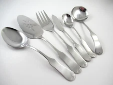 Lifetime Cutlery LUC29 6 Serving Pieces Satin Stainless Steel Flatware