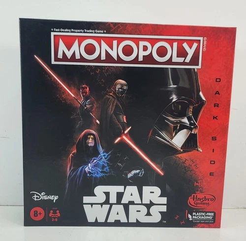 STAR WARS MONOPOLY THE DARK SIDE GAME HASBRO 2-3 PLAYERS SEALED MINT IN BOX